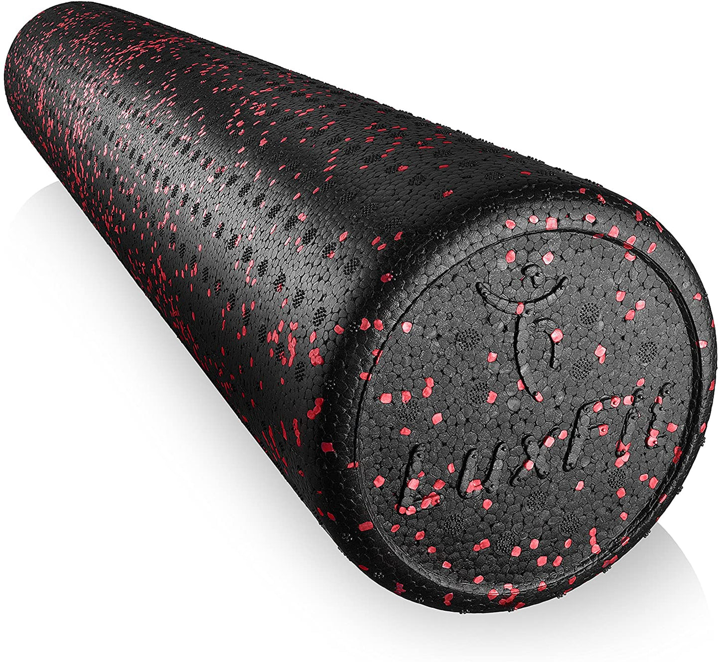 Extra Firm Blue Speckled Foam Roller with Online Instructional Video - 18 Inches