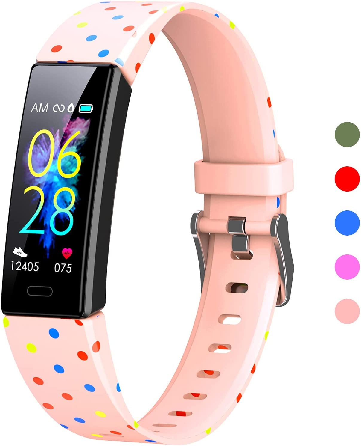 Children's Fitness Tracker Watch with Pedometer, Stopwatch, IP68 Waterproof, and 11 Sport Modes for Ages 6-16