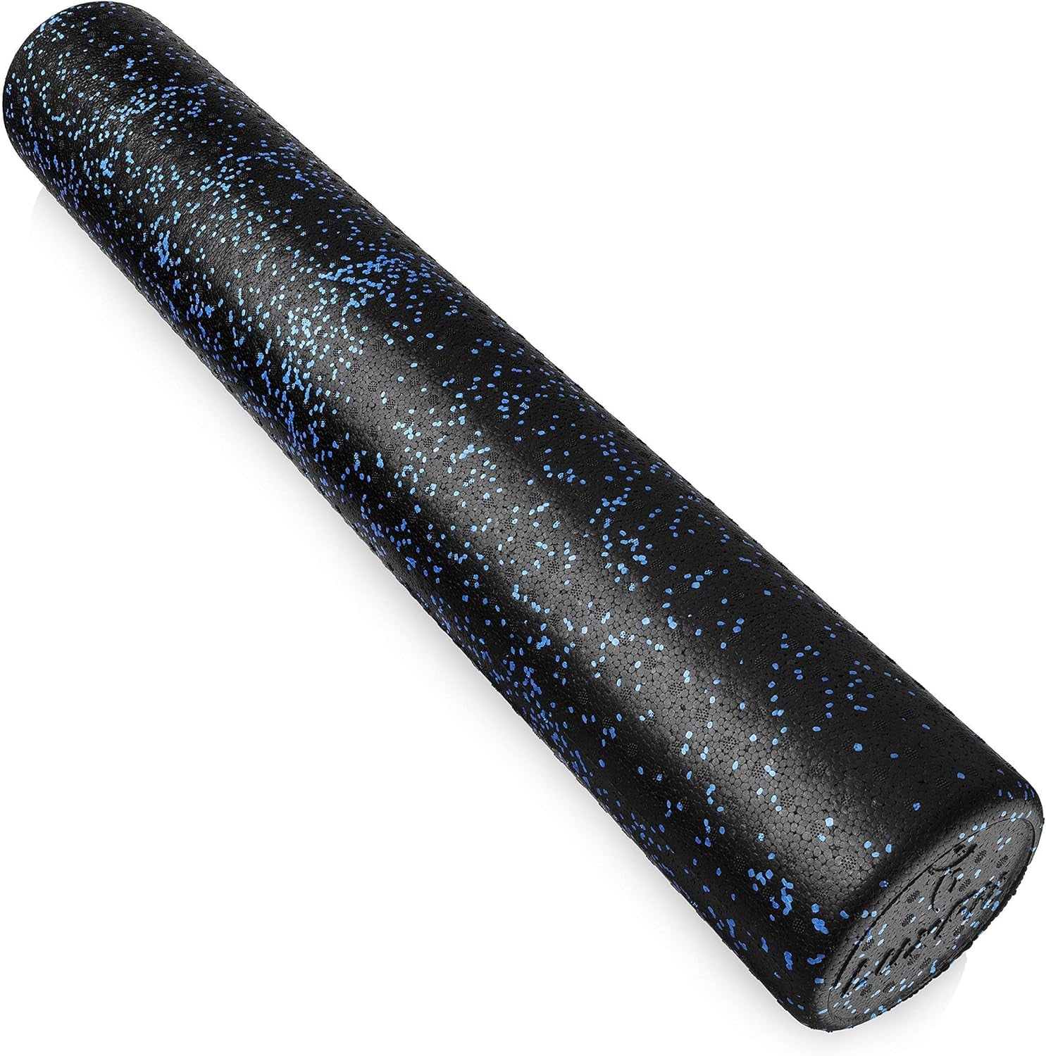 Extra Firm Blue Speckled Foam Roller with Online Instructional Video - 18 Inches